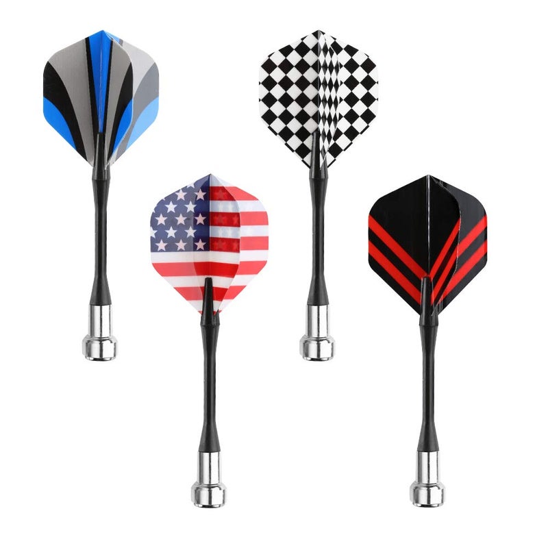 accmor سهام مغناطيسية من أكمور، 12 قطعة بديلة من السهام البلاستيكية للوحة السهام - Image 2